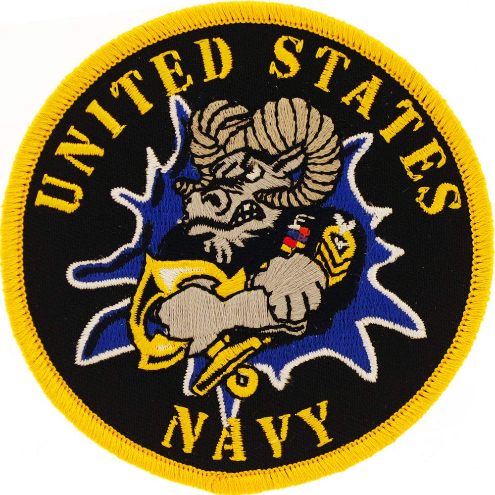 Amazon.com: United States Navy USN Ram Embroidered Patch, with